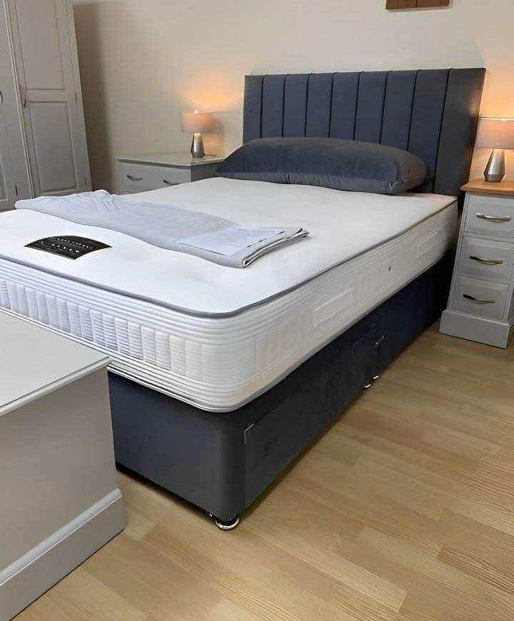 🚛📢ORDER NOW = MUST GO = Double Bed Divan Bed Base With Mattress BrandNew Luxury & Comfortable Beds