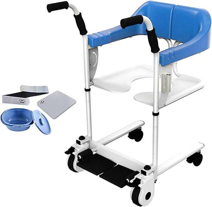 Imove Patient Lift and Transfer Chair, Multifunctional Nursing Wheelchair with Wheels 