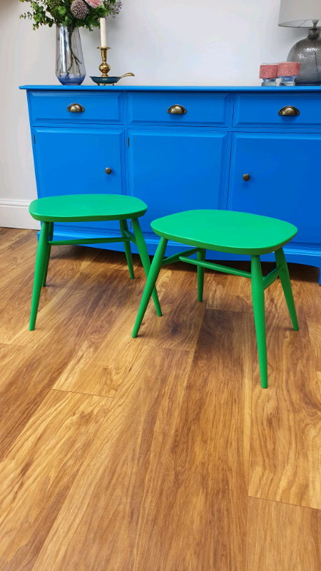 Pair of stools/seating (Repurposed Ercol chairs)