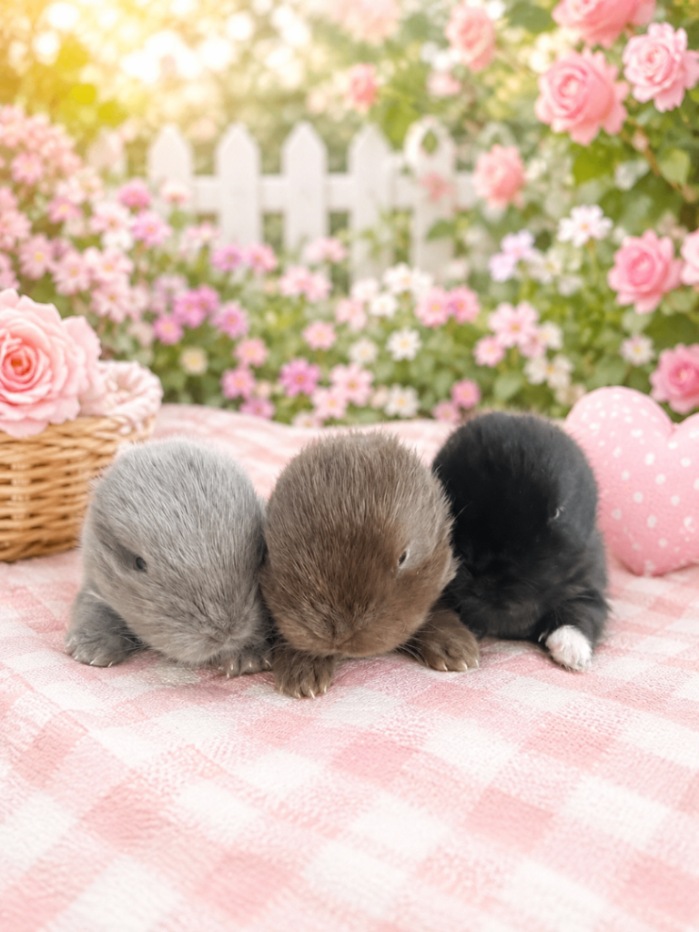 Baby mini lop rabbits 