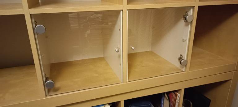 IKEA KALLAX 2x4 Cube Storage Unit in beech wood effect, Bookcase ...