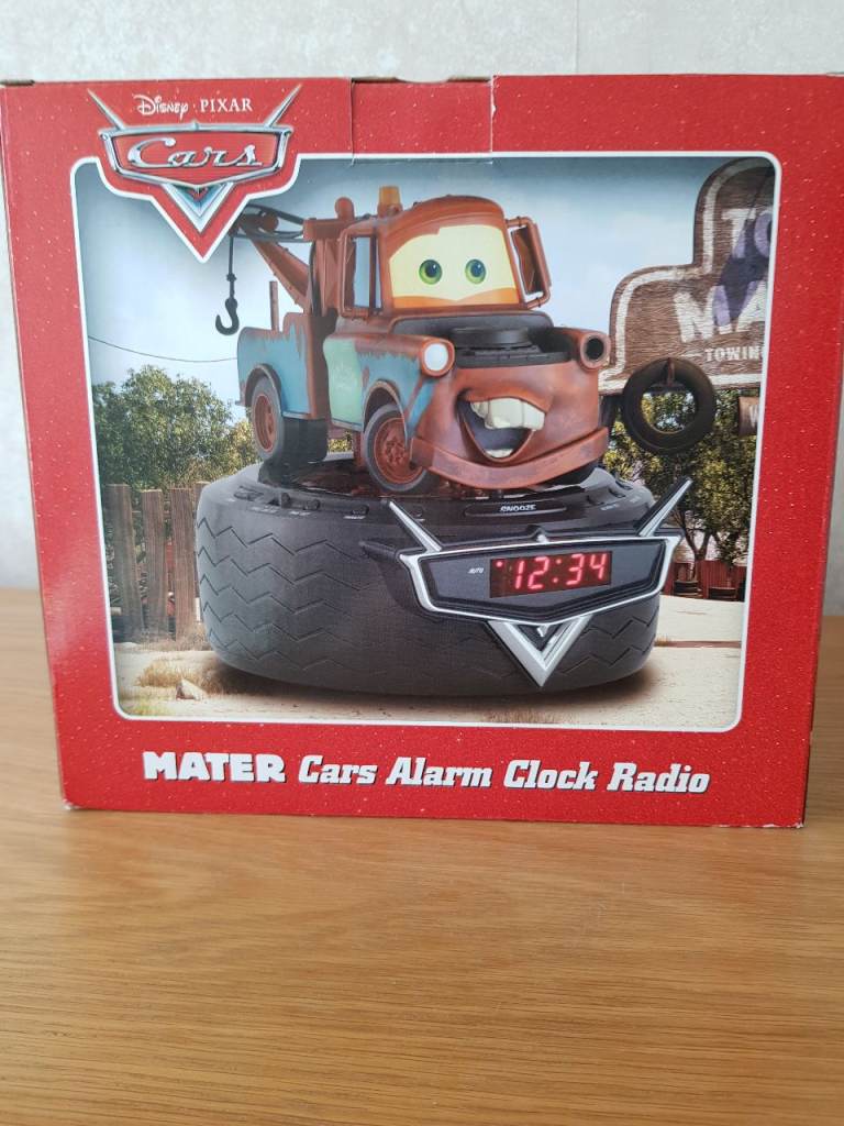 Disney Pixar Cars Mater Cars Alarm Clock Radio and Cars Puzzle