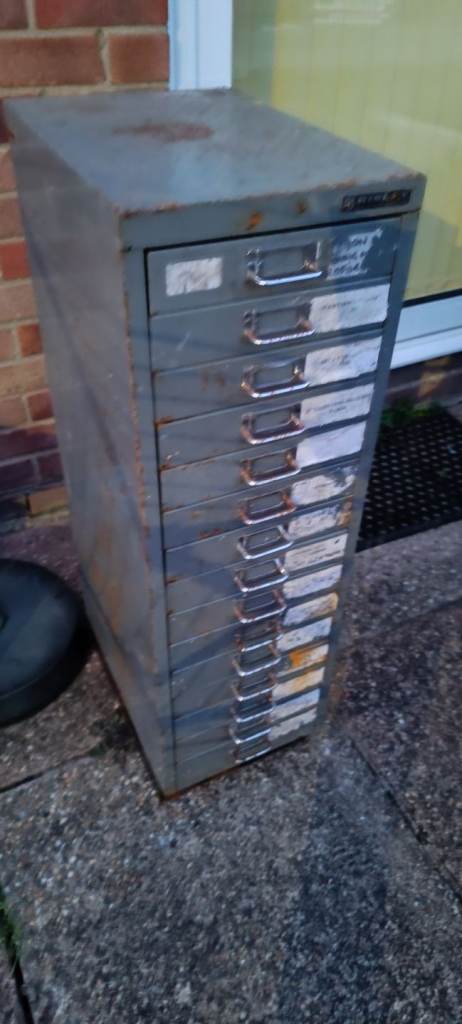 Bisley 15 drawer cabinet 