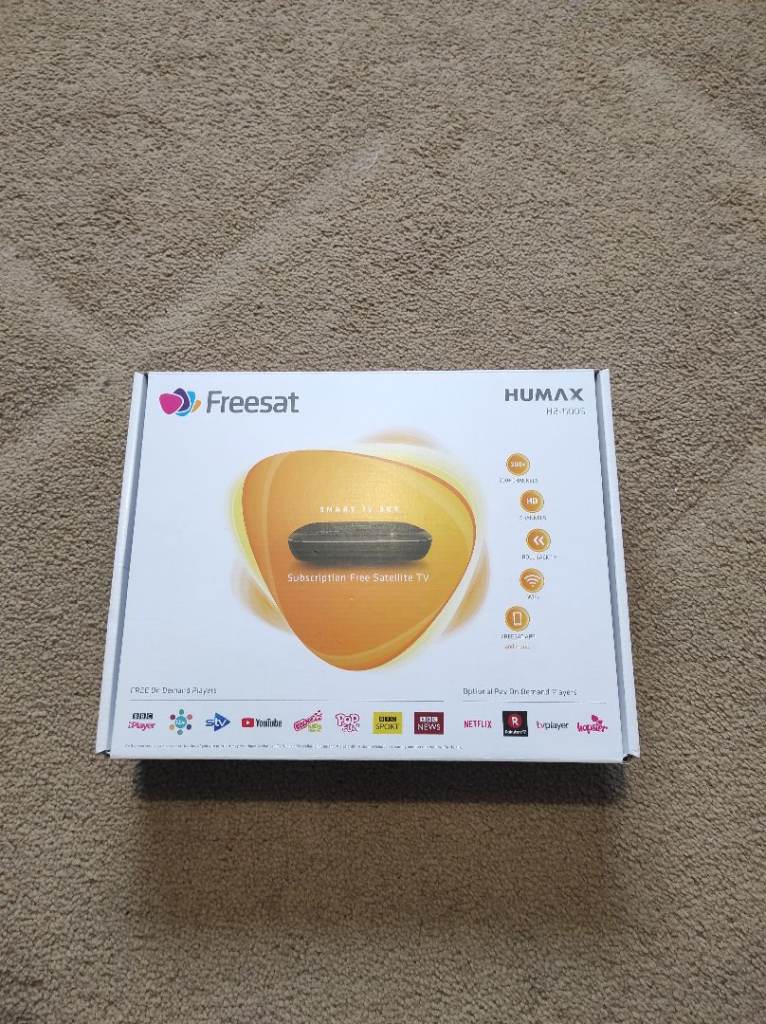 Humax Freesat HB-1100S Tuner with Remote and Cables – Unused