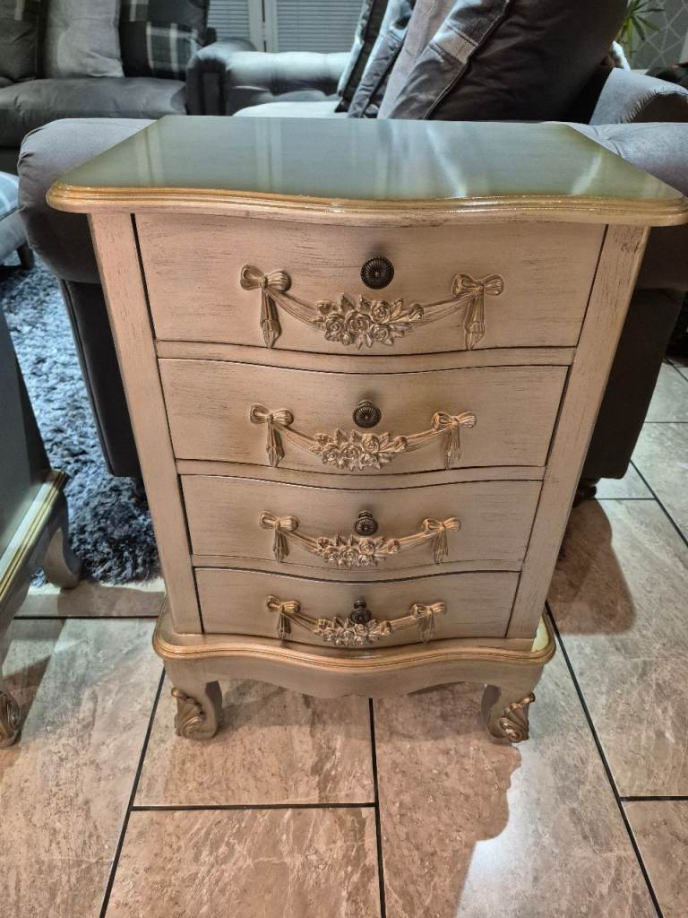 Dunelm Silver Toulouse Bedside Drawers