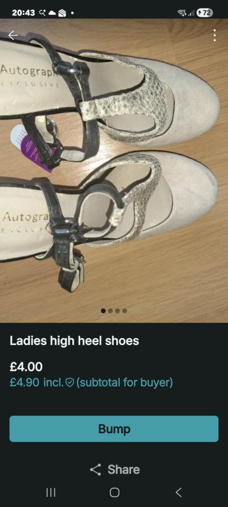 Autograph Ladies' High Heel Shoes – Beige, New with Tags