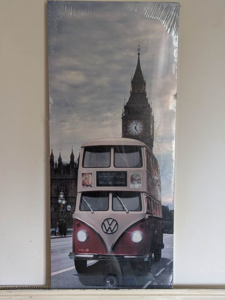VW Camper London Big Ben Canvas CASH OR TRANSFER 