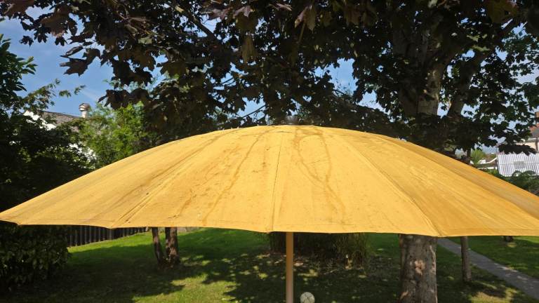 Large garden parasol 