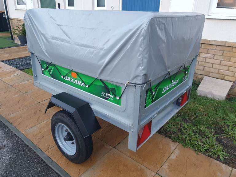 Daxara 127 Trailer with high frame and cover 