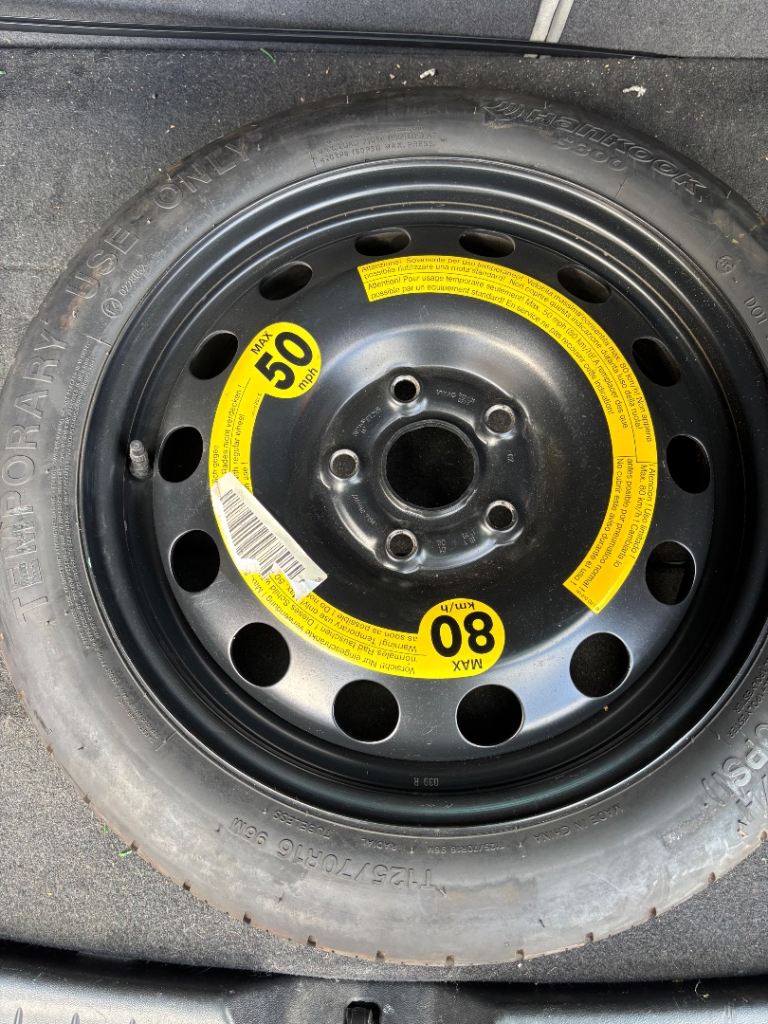 Space saver spare wheel