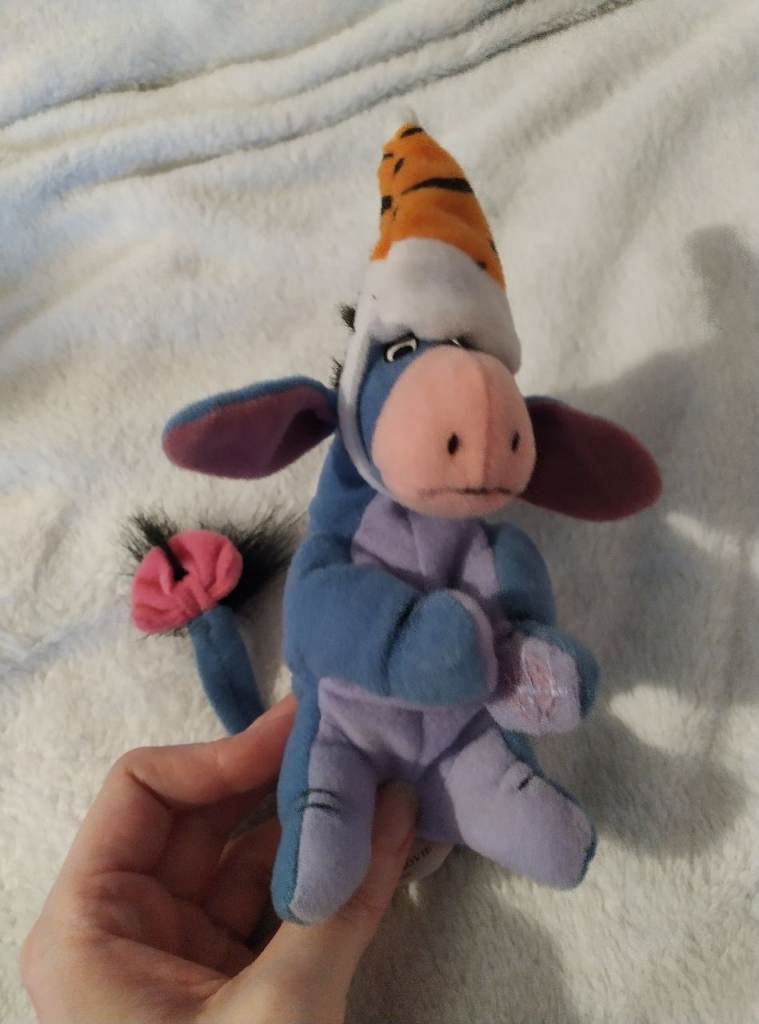 Eeyore MCDonalds Finger Puppet Plush Toy with Hat
