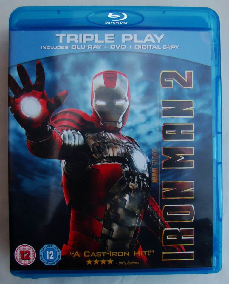 Iron Man 2 Blu-ray + DVD + Digital Copy – Good Condition