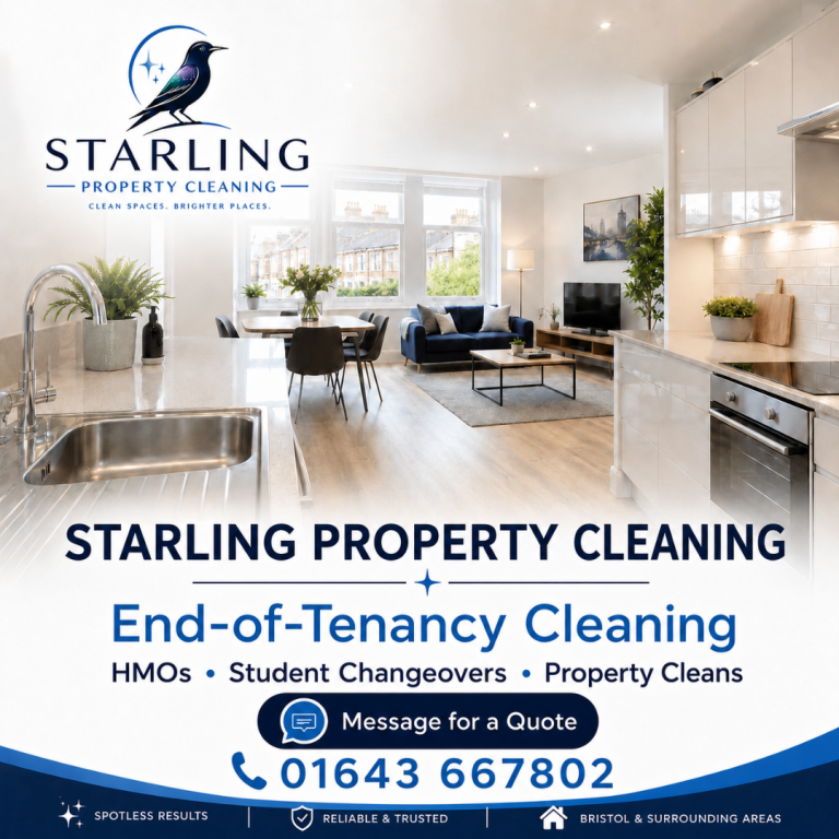 Taking Bookings — End-of-Tenancy Deep Cleaning Bristol — 10+ Years’ Experience