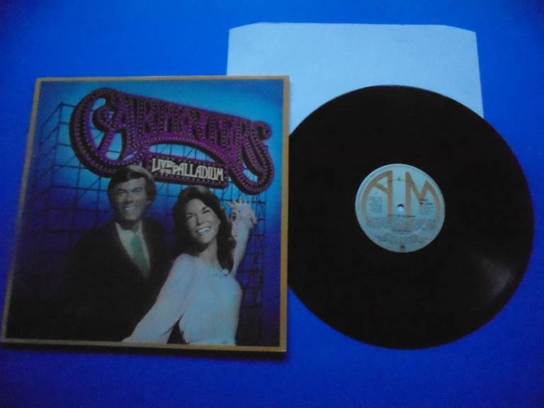Carpenters - Live At The Palladium - UK 1976 Vinyl LP Album. A&M.  AMLS 68403. M-/EX 
