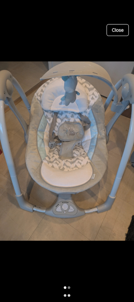 Baby Swing – Grey, Inginuity convert me 2in1, Good Condition