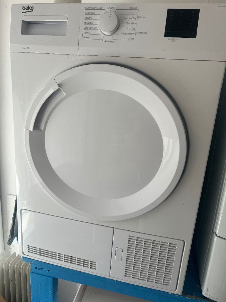 Beko Tumble Dryer - White, Good Working Condition