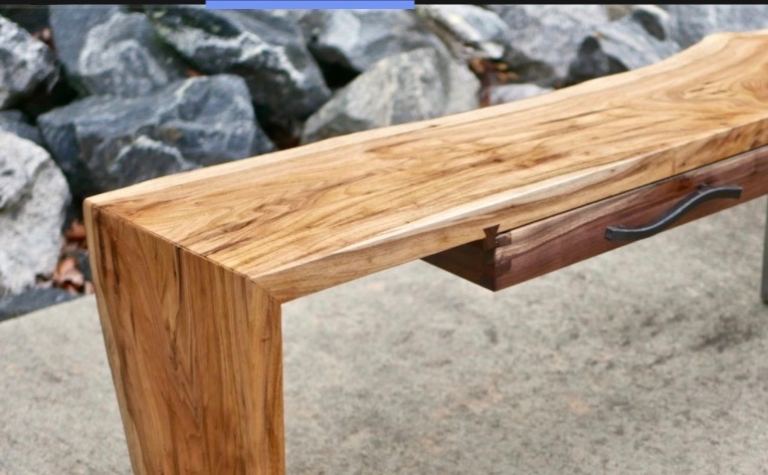 Oak table desk kitchen worktop hand made in Scottish oak free delivery 