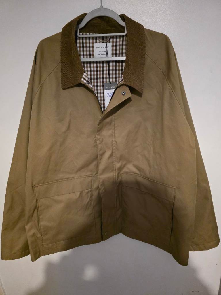 Primark Men's 3XL Short Utility Blouson in Beige, New with Tags