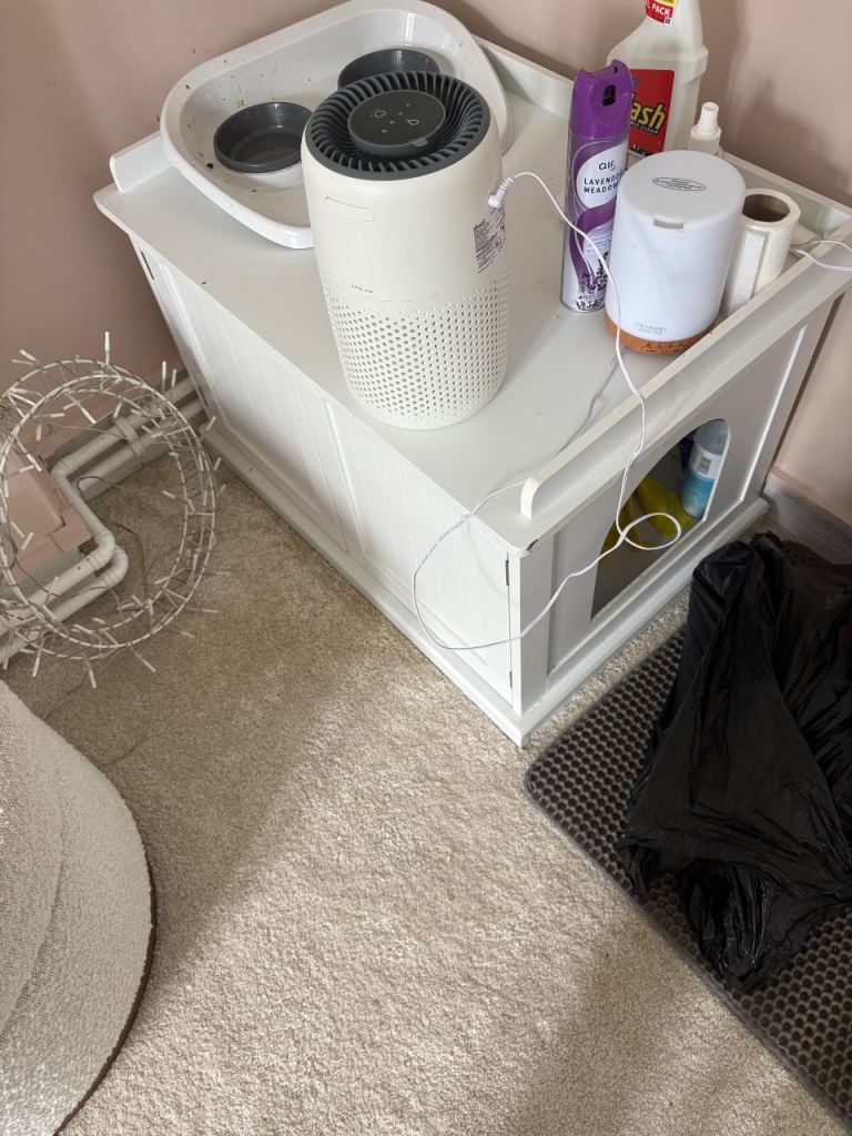 Cat litter cabinet 