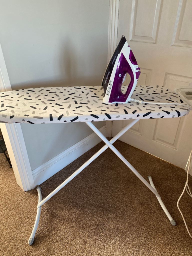 Steam Iron and Ironing Board Used