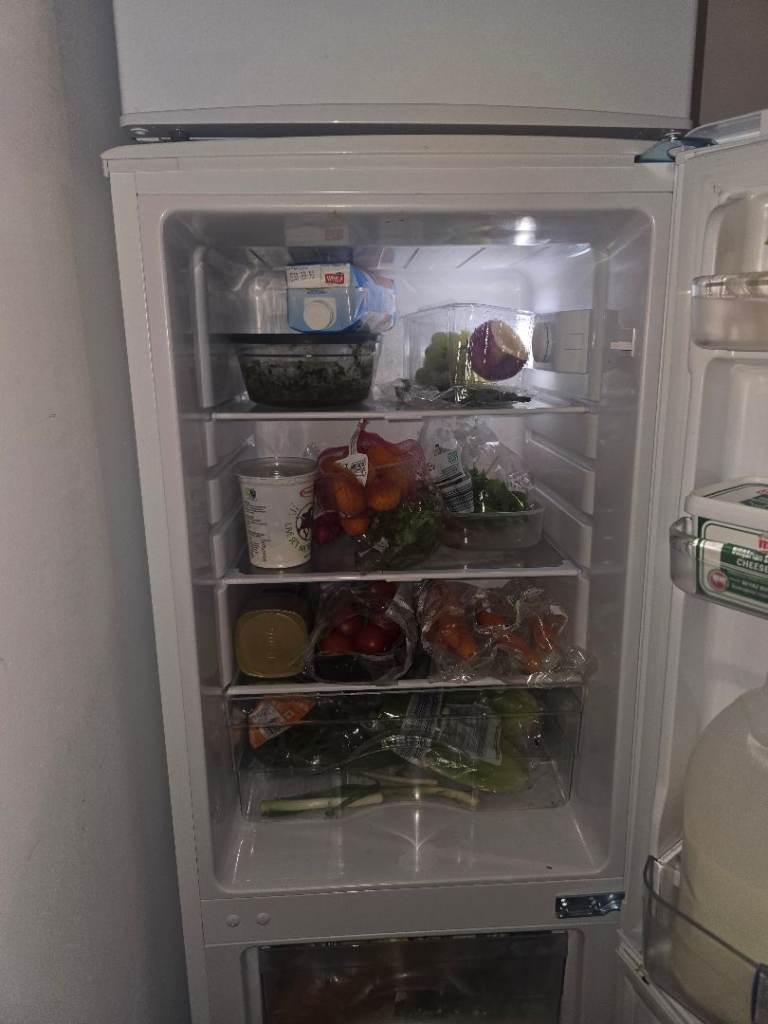 Haden Mini Fridge Freezer – White, Like New Condition