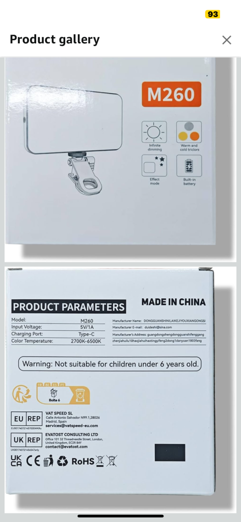 5000 mAh Portable Selfie Light for iPhone