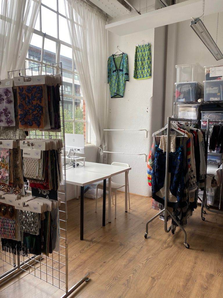 Desk Space in an inspiring Textiles Studio