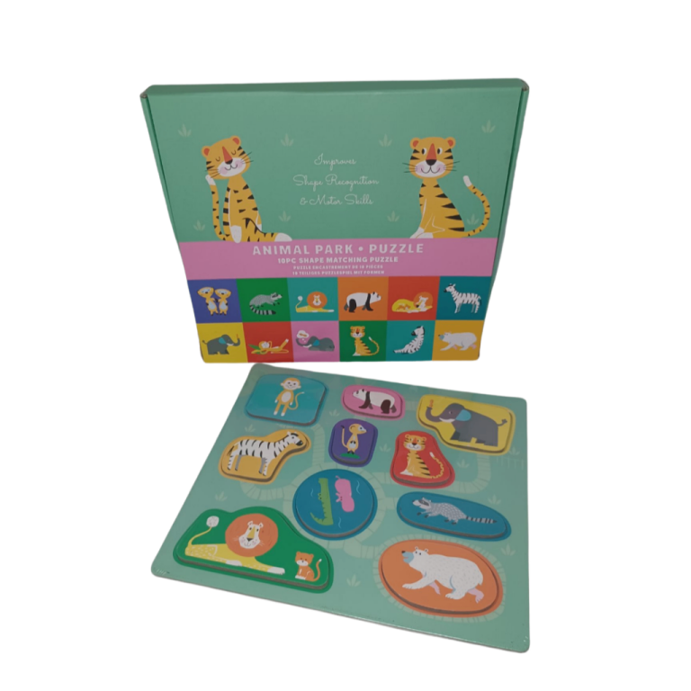 🐯🦁🐵Animal Zoo Park toddler puzzle 🦓🐘