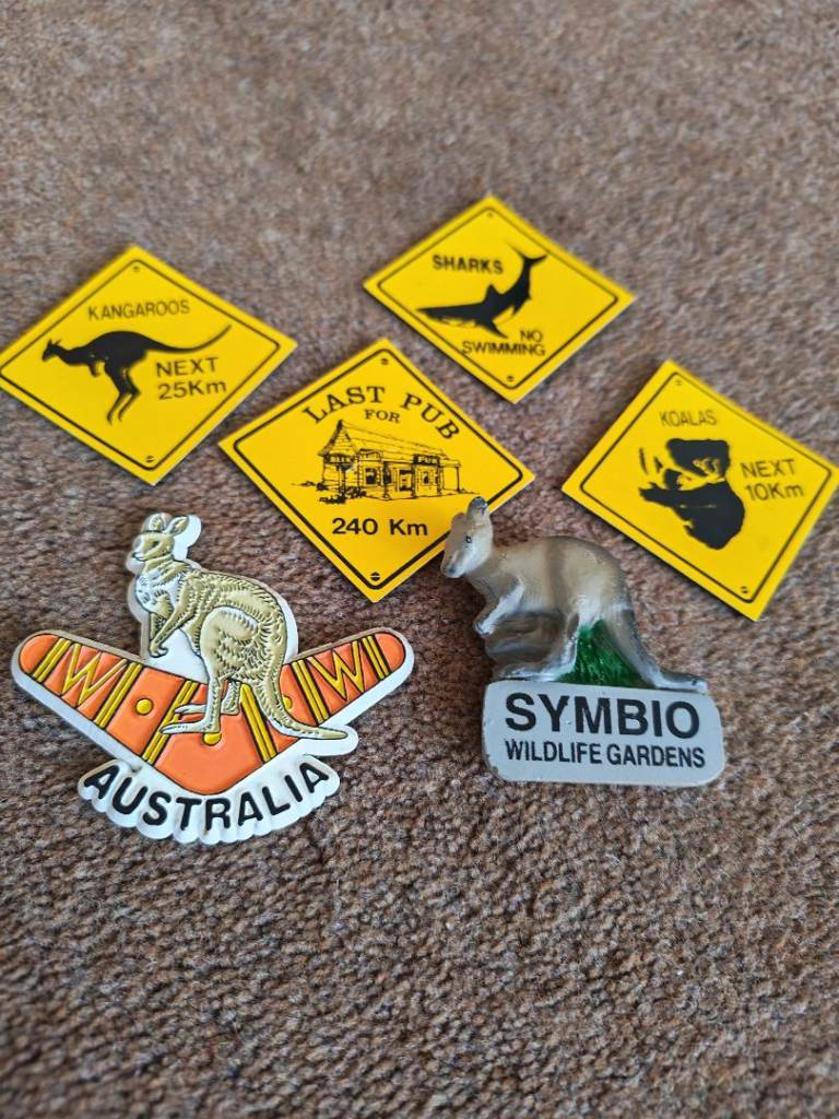 6 x fridge magnets, Australia. 