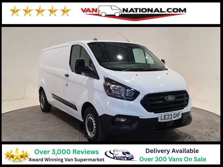 2023 Ford Transit Custom 2.0 300 ECOBLUE LEADER L2 H1 130 BHP LWB Panel Van Diesel Manual