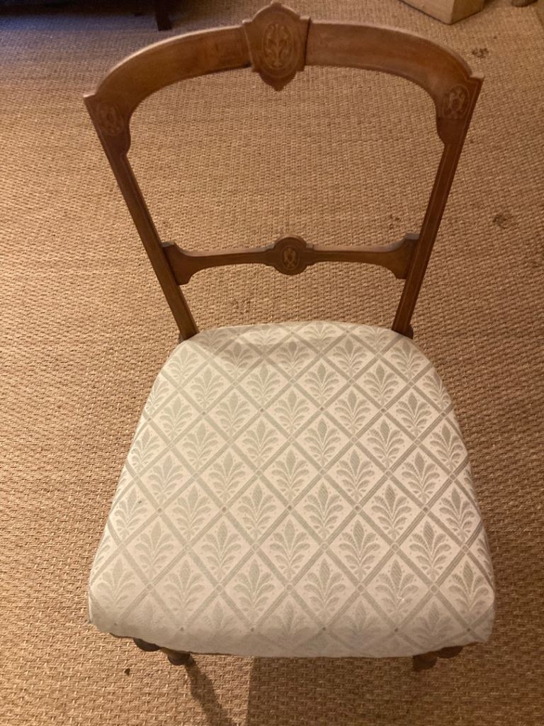 Victorian balloon back chair