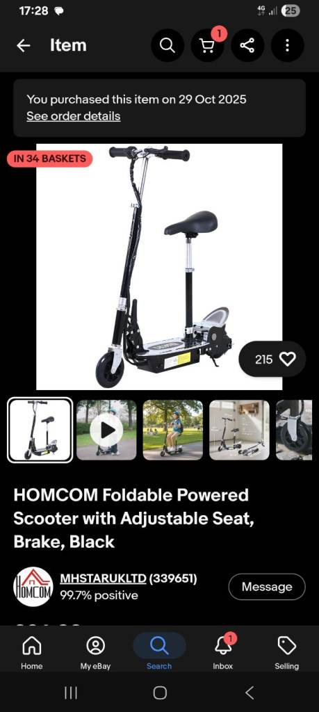 Kids electric scooter 