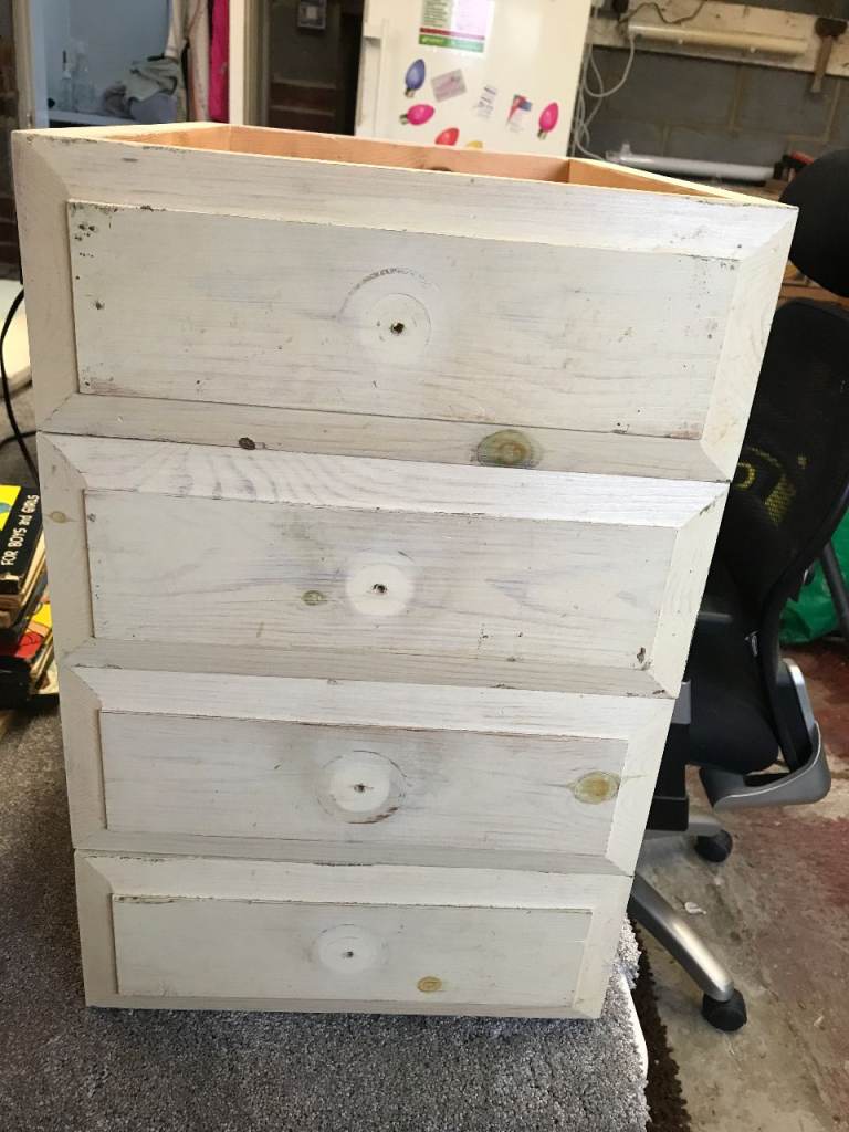 SOLID PINE KITCHEN DRAWERS - FIVE