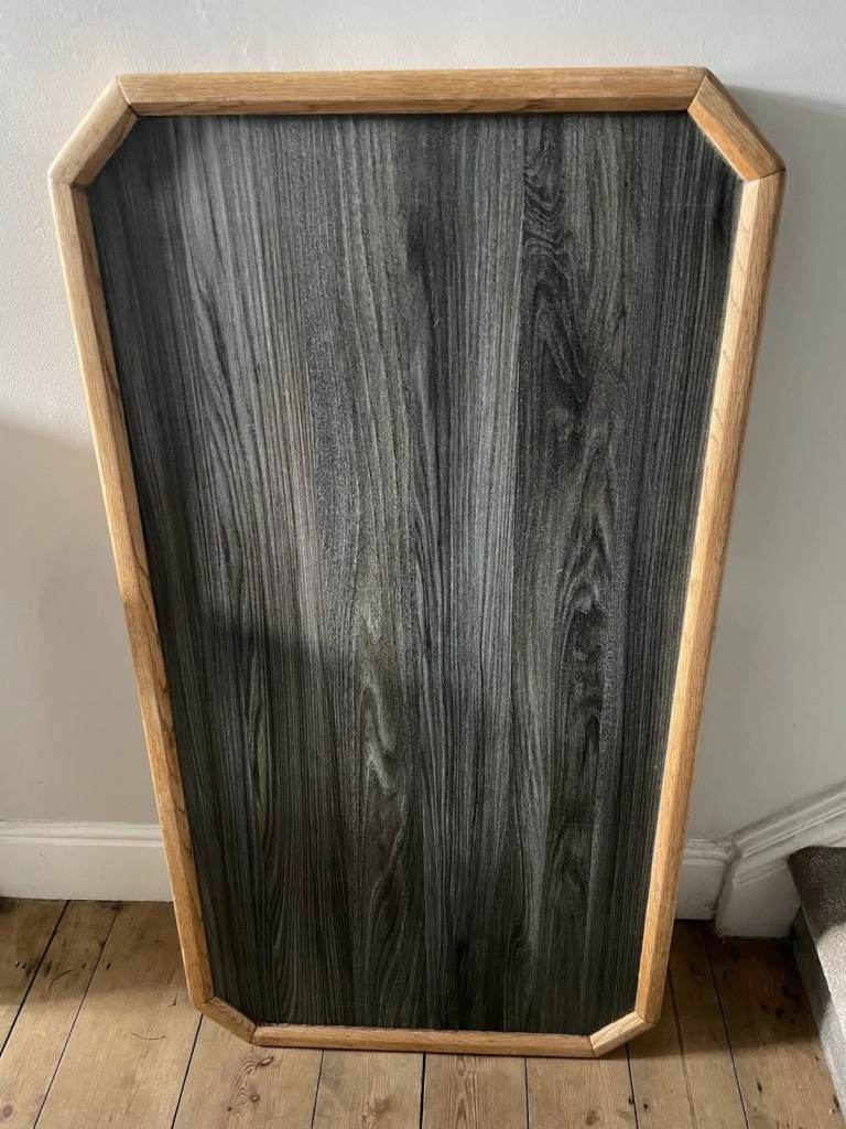 Boat or RV Campervan Table Wood With A Dark oak Wrap Centre