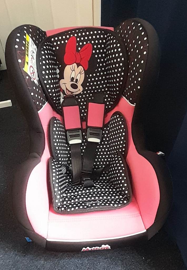 Pink & Black Children's Car Seat (Minnie Mouse)