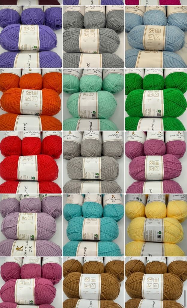 Gof knitting dk crochet yarn 5x100 gm knitting crochet yarn