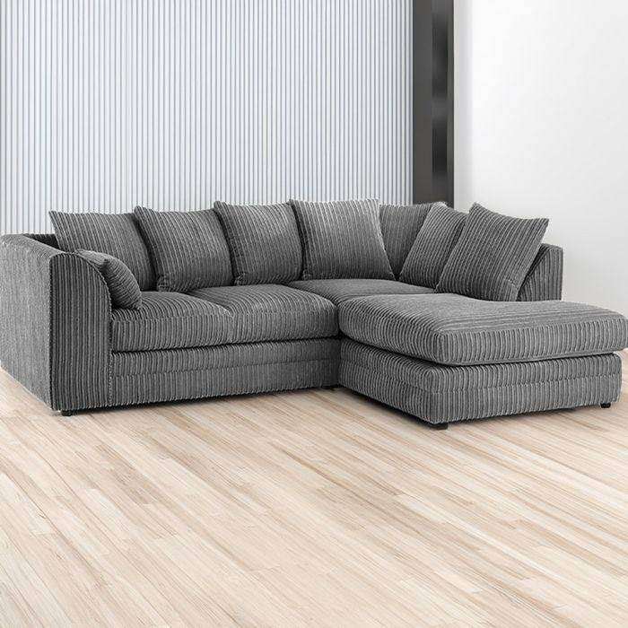 Stylish Grey Corner Sofa with Chaise – Brand New Same Day available 