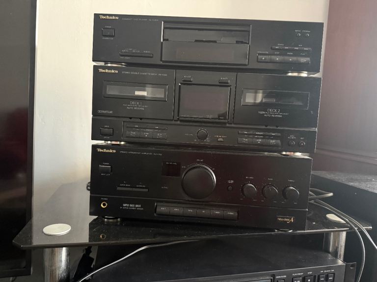 image for Technics SU-X102 amp with matching CD player and cassette deck