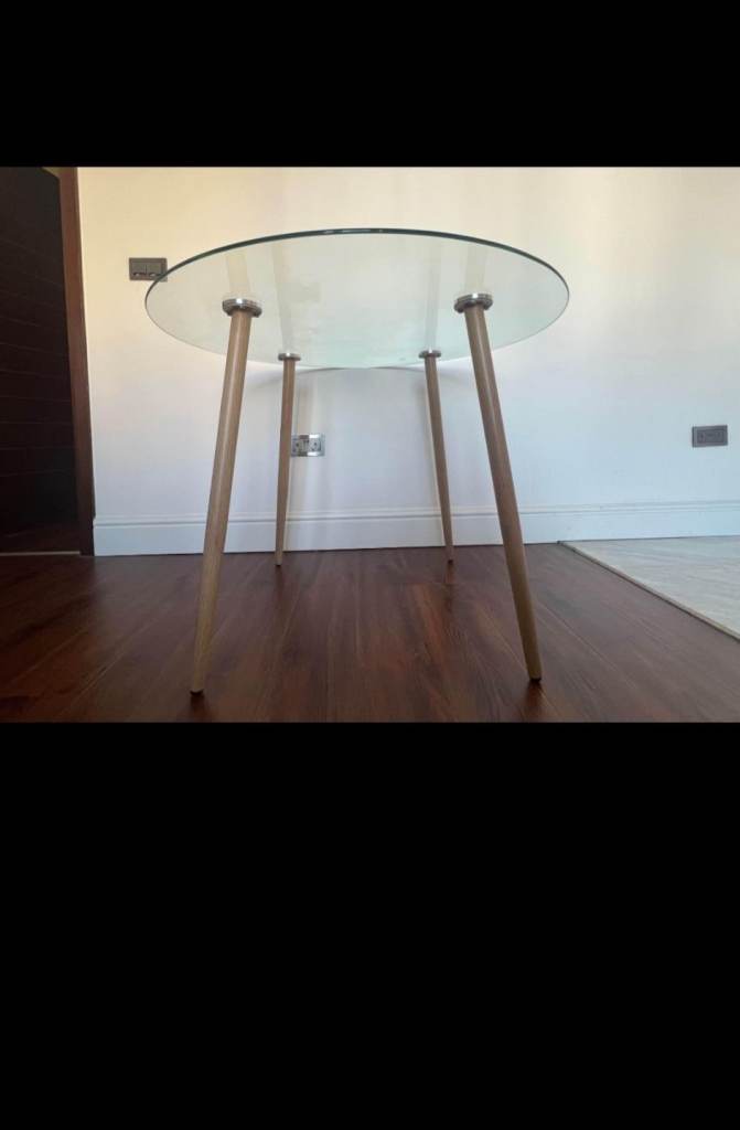 Wayfair glass top dining table round