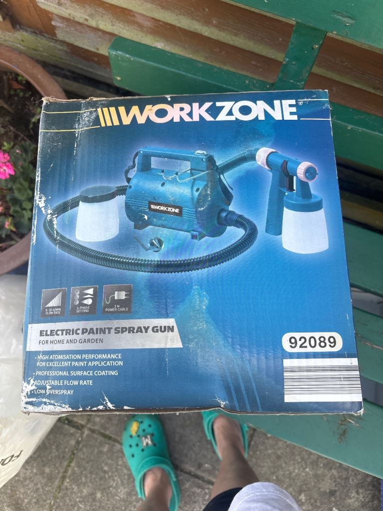 New WorkZone Electric paint Spray Gun 