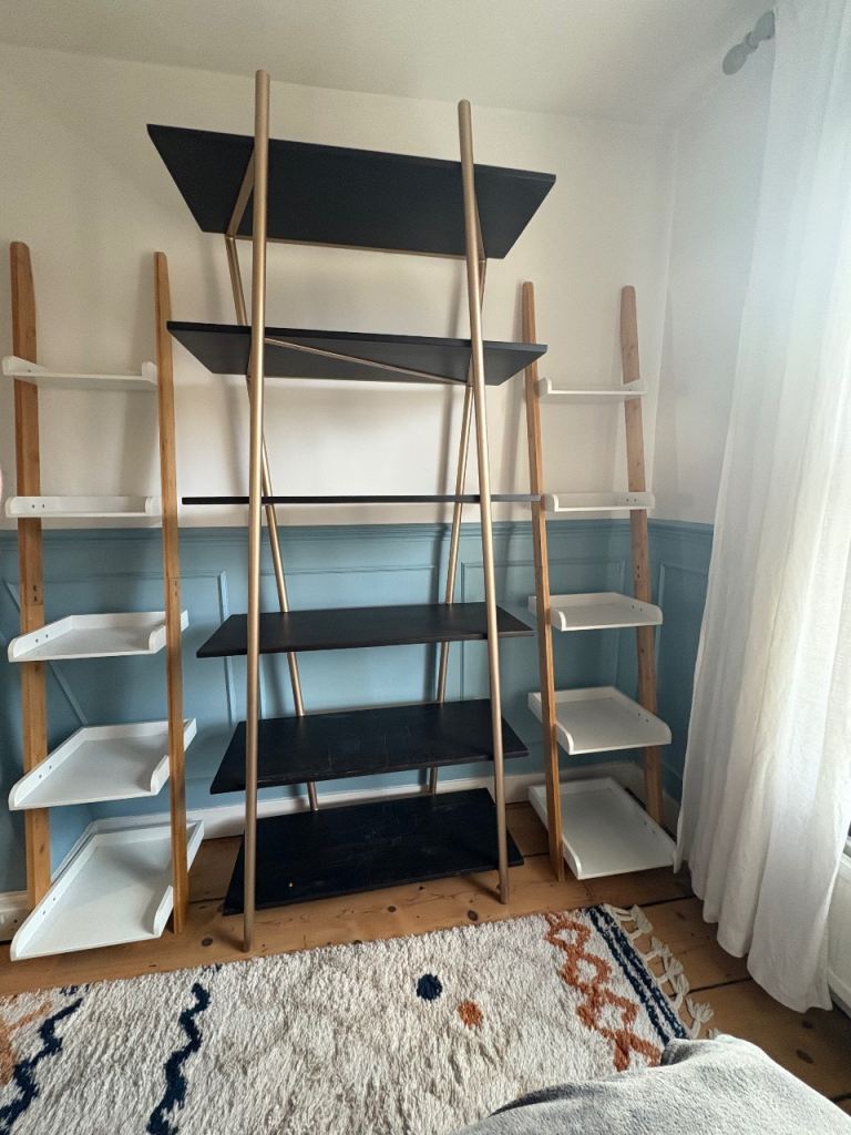 2x leaning shelves from Futon Company