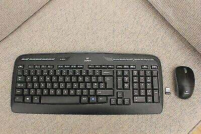 K330 Wireless Keyboard & Mouse Deskset, Black -