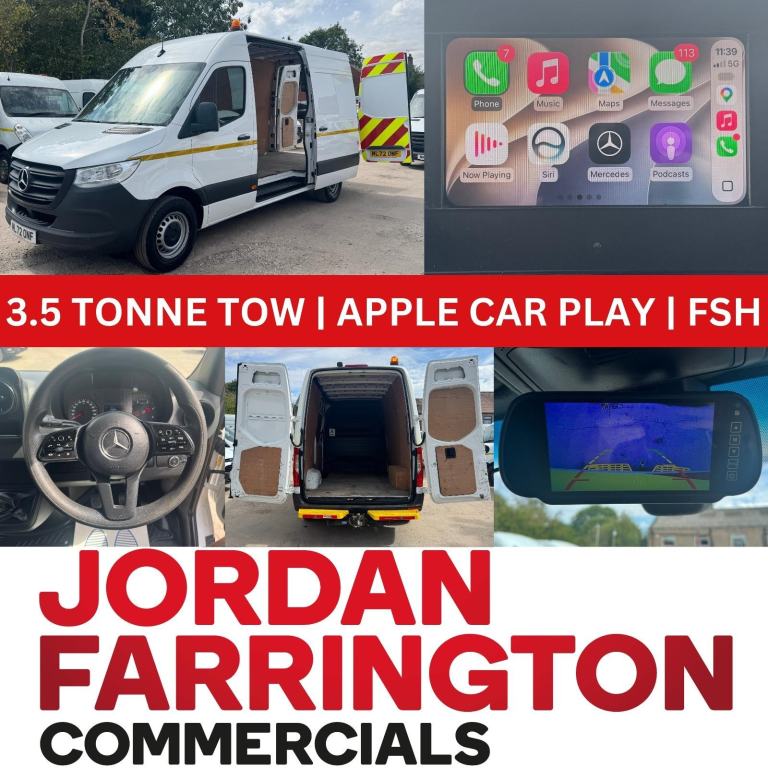  2022 72 Reg MERCEDES BENZ SPRINTER 317 RWD MWB EURO 6 WORKSHOP VAN FSH