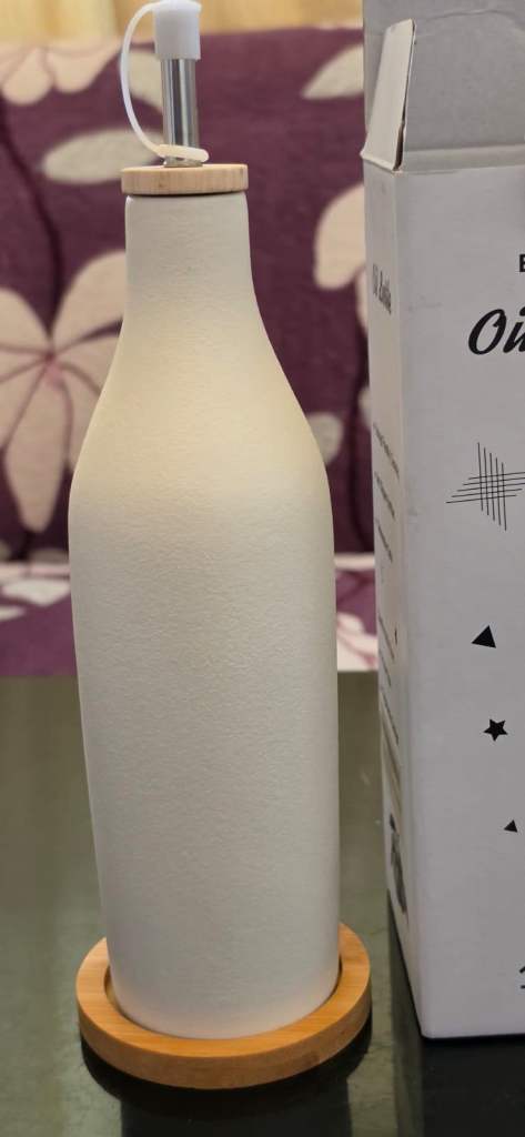 BESKGAVI Ceramic Oil Bottle - New, White