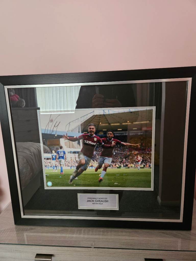 Jack Grealish signed picture.