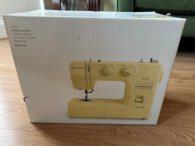 John Lewis JL110 Sewing Machine (Pastel Yellow) - Barely used