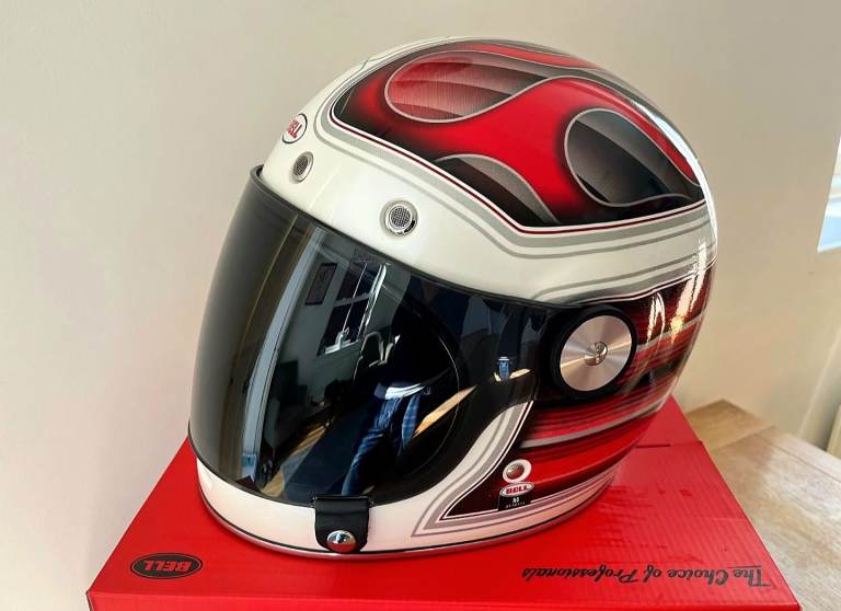 Bell bullitt baracuda motorcycle helmet size medium unmarked condition 