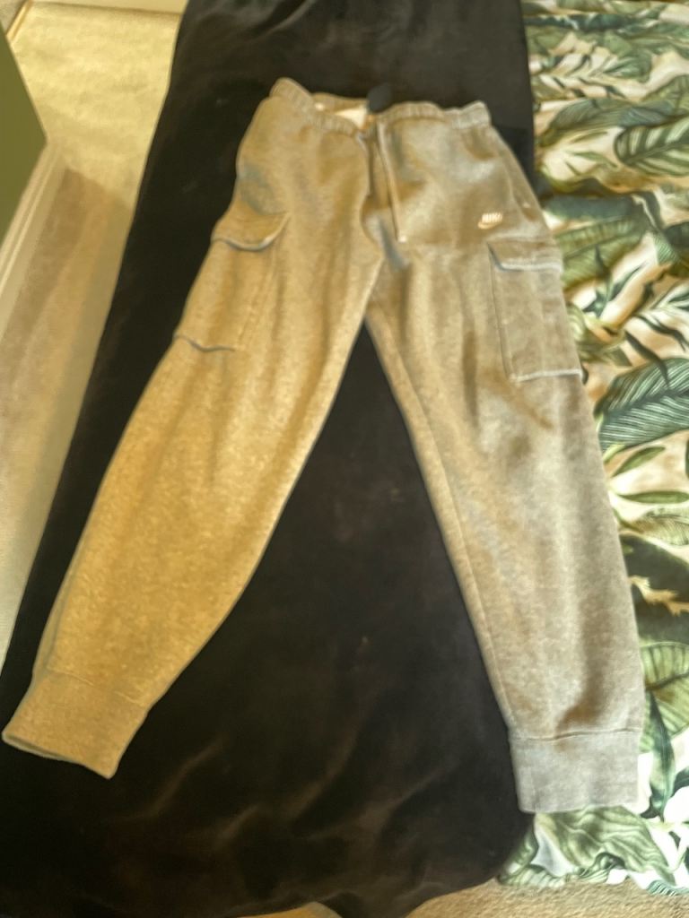 Nike Grey Cargo Joggers – Men's, Good Condition
