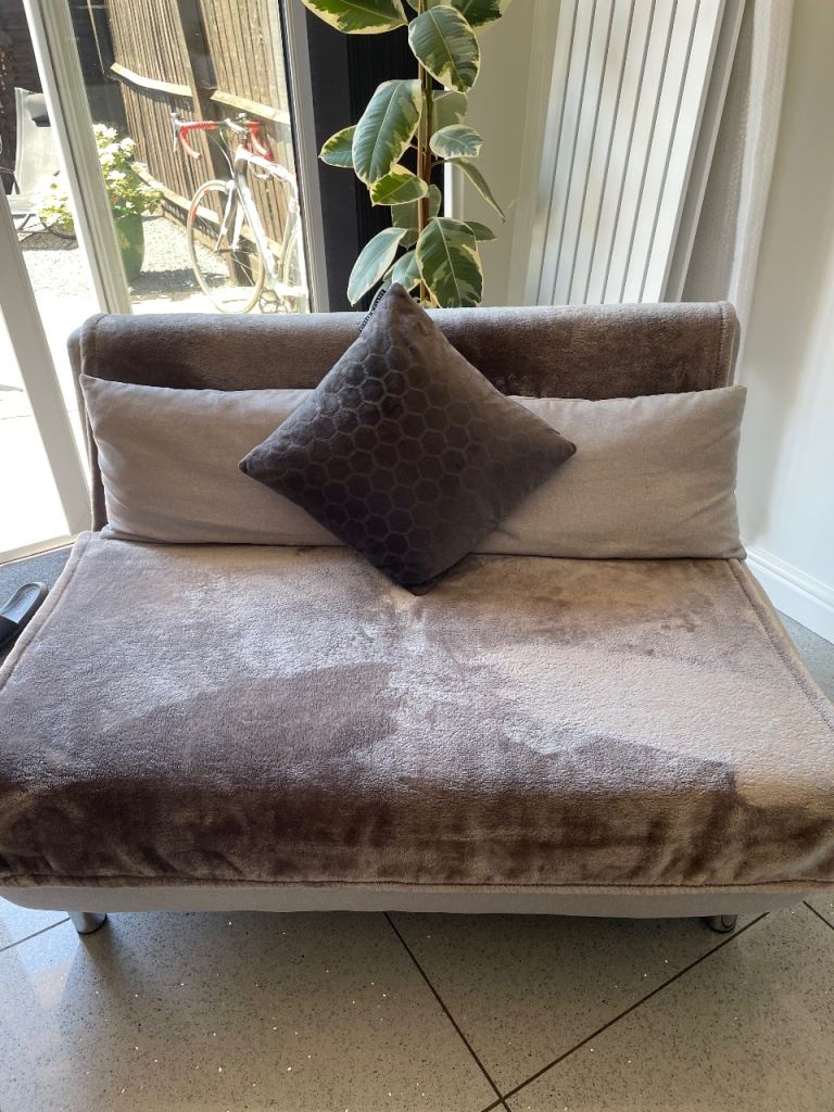 Grey Foldable Sofa Bed / Futon – Good Condition