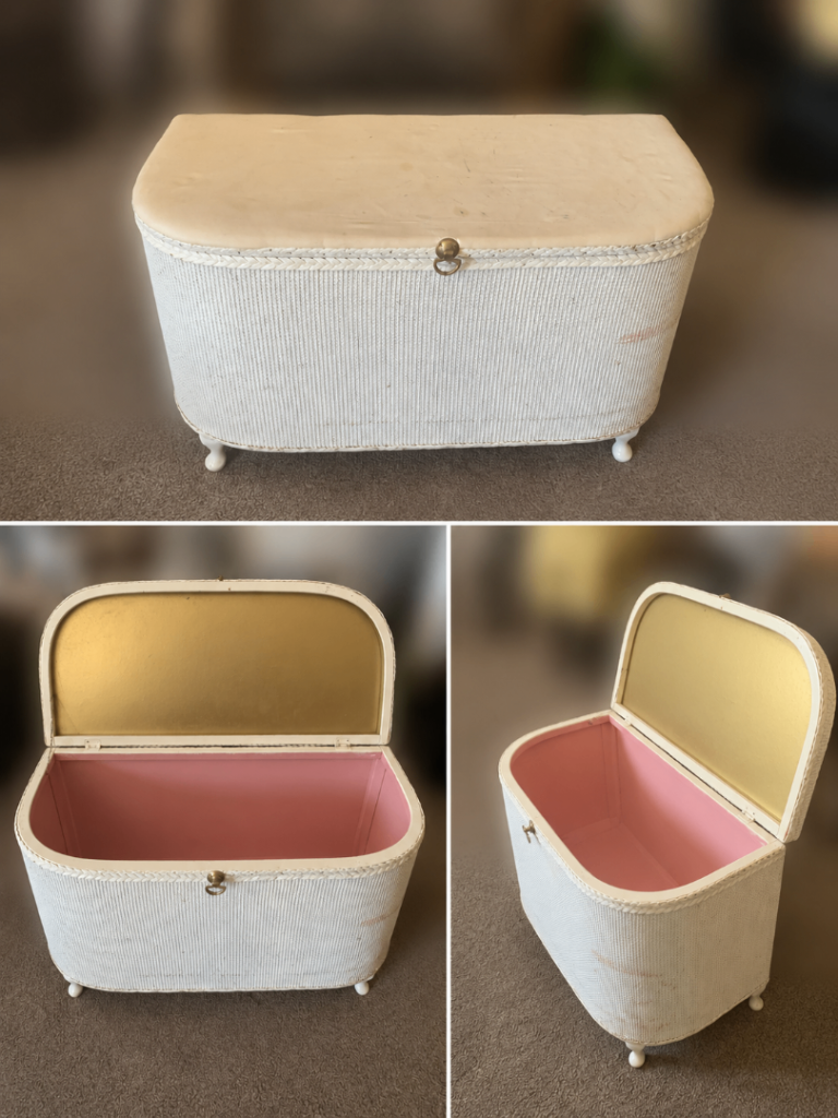 FREE – Vintage Wicker Storage Box – Collection Only